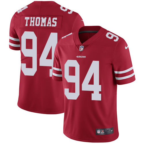 San Francisco 49ers Limited Red Men Solomon Thomas Home NFL Jersey #94 Vapor Untouchable